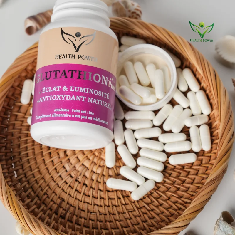 Glutathion Pure HealthPower 500 mg | taches pigmentaires et  antioxydant naturel