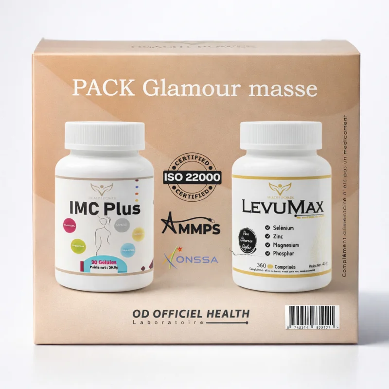Pack Glamour HealthPower | IMC Plus + Levumax – Prise de Poids