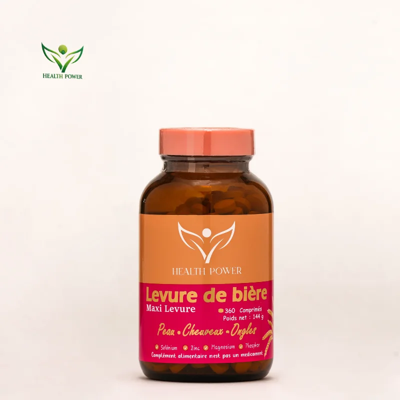 Levure de Bière HealthPower 360 Comprimés  Cheveux, Peau & Ongles