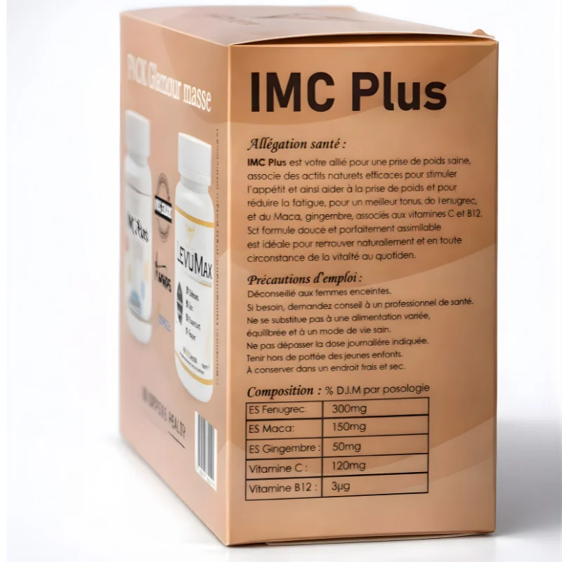Pack Glamour HealthPower | IMC Plus + Levumax – Prise de Poids