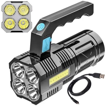 مصباح  LED المحمول ضوء قوي قابلة للشحن في الهواء الطلق