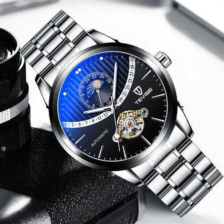 Tevise Montre Pour Hommes De Loisirs De Mode Multifonctionnel Affaires Etanche Montre Mécanique Automatique Montre Pour Hommes En Acier Inoxydable