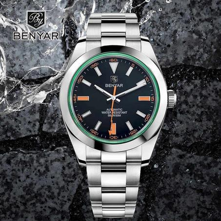 بينيار BY5176M ساعة اتوماتيك بلاك