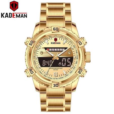 كاديمان - ساعة رقمية مقاومة للماء للرجال K6173