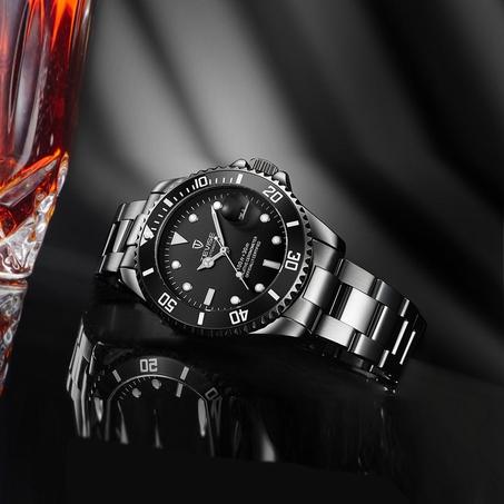 ساعة يد ميكانيكية رجالية من علامة تجارية مميزة TEVISE T801A ساعة معصم عصرية أوتوماتيكية قابلة للدوران أداة تثبيت ساعة رجالية