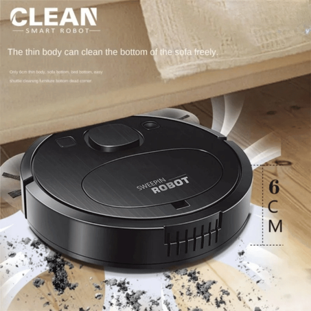 مكنسة كهربائية روبوتية مع خاصية الوقوف والتجفيف