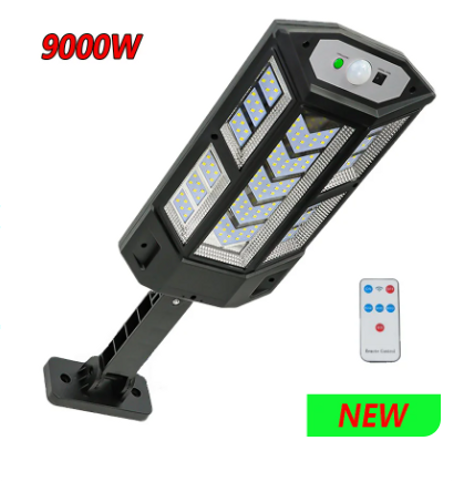 مصباح LED شمسي مقاوم للماء مع مستشعر حركة ، ولومين ، مصباح خارجي قوي ، 4 أوضاع ، إضاءة حديقة ، شارع ، فناء فناء