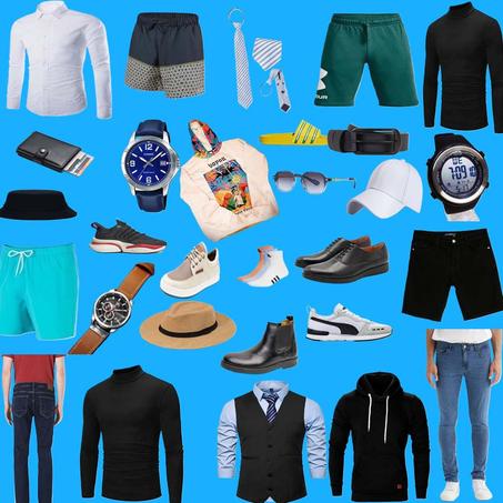 الملابس والأحذية والمجوهرات رجالية