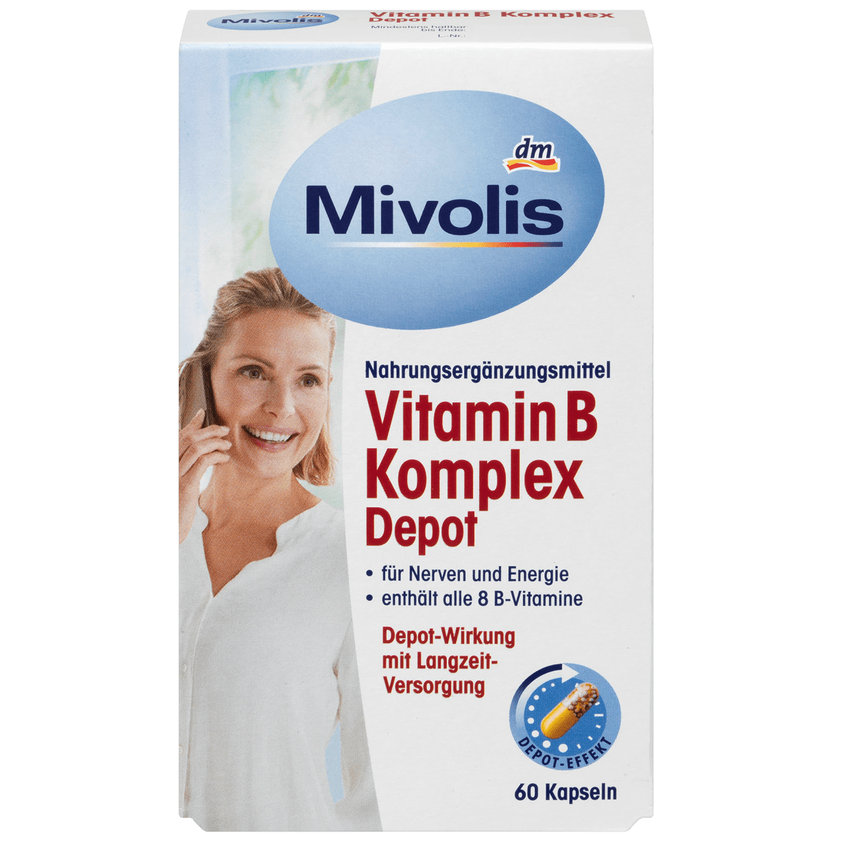 Dépôt de vitamine B, capsules 60 pièces, 33 g