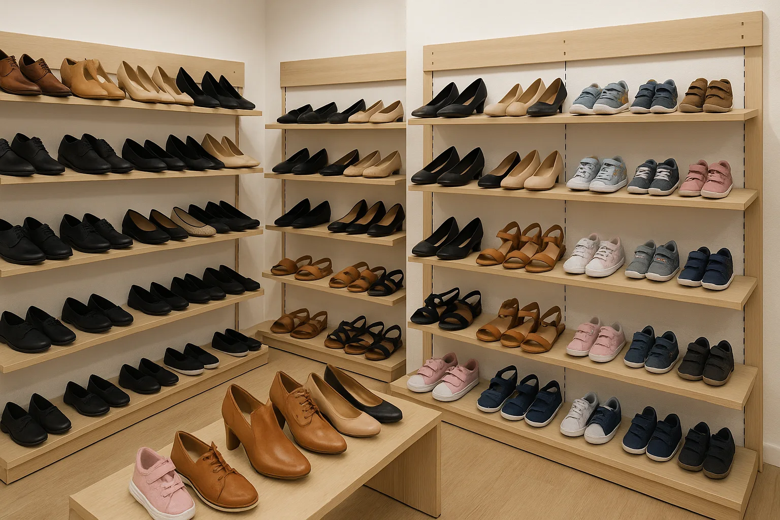 ​أحذية الأطفال والرجال والنساء