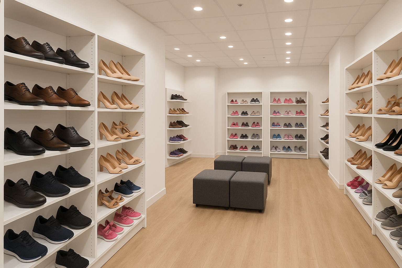 ​أحذية الأطفال والرجال والنساء