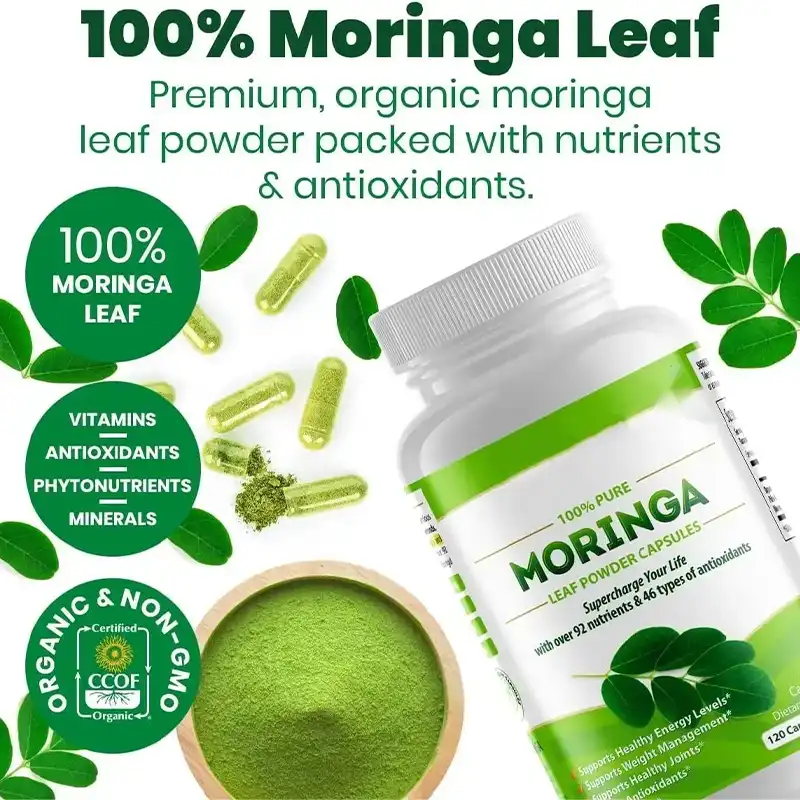 كبسولات المورينجا لتعزيز صحتك (60 كبسولة)