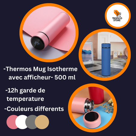 Thermos intellegente avec afficheur - 500 ml
