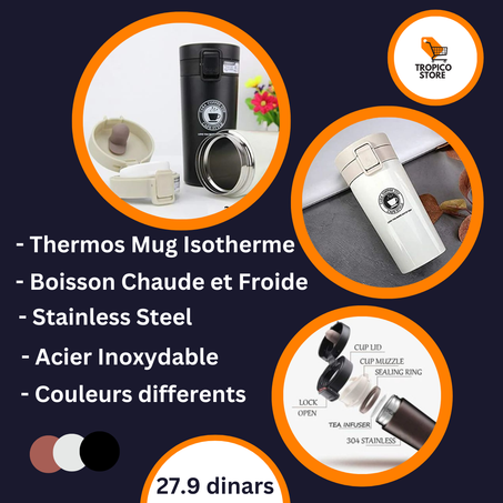 Thermos isotherme inoxidable