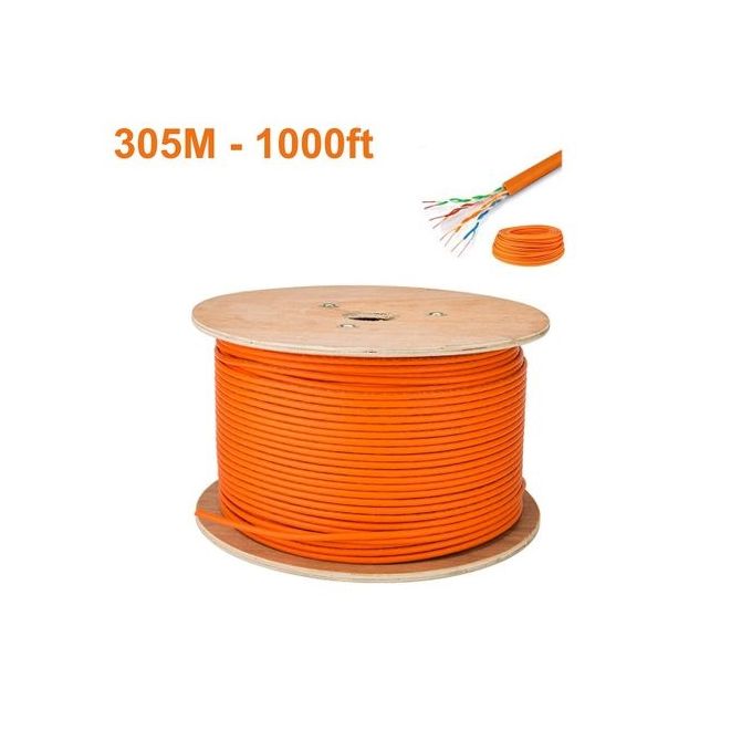 Bobine 305M Câble Réseau Ethernet CAT6 RJ45 8 fils