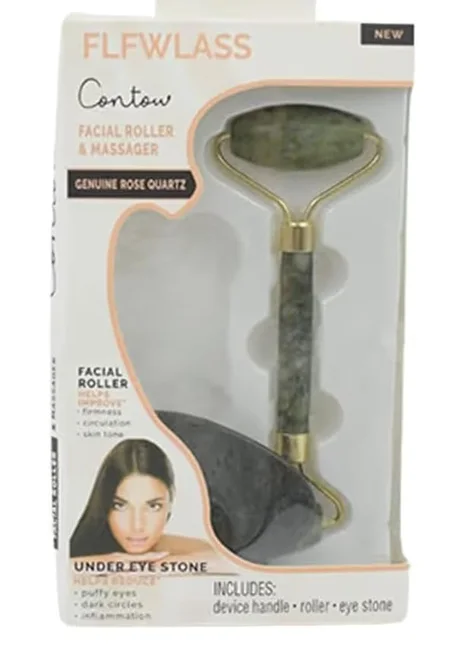 مدلك للوجه مصنوع من الكوارتز الوردي