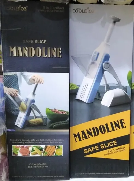 قطاعة ماندولين آمنة لتقطيع الخضراوات