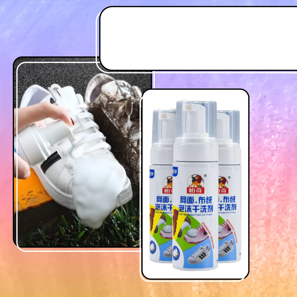 عرض 3 Shoes Cleaner Foam Spray منظف الأحذية بخاخ فوم
