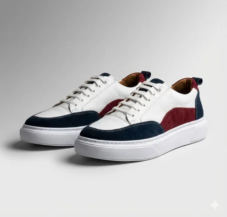 Baskets Sport-Chic en Cuir Premium - Ref-001