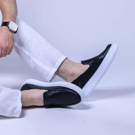 Mocassins sports en cuir - Ref 023