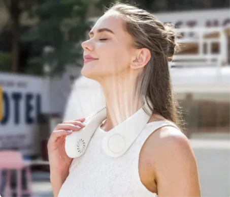 🌀 مروحة الرقبة القابلة للطي – انتعش أينما كنت!