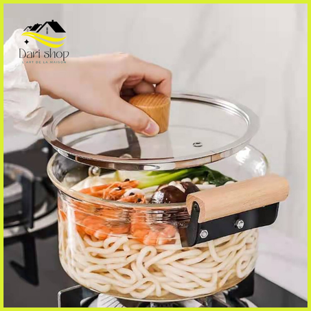 Marmite transparente à Double oreille