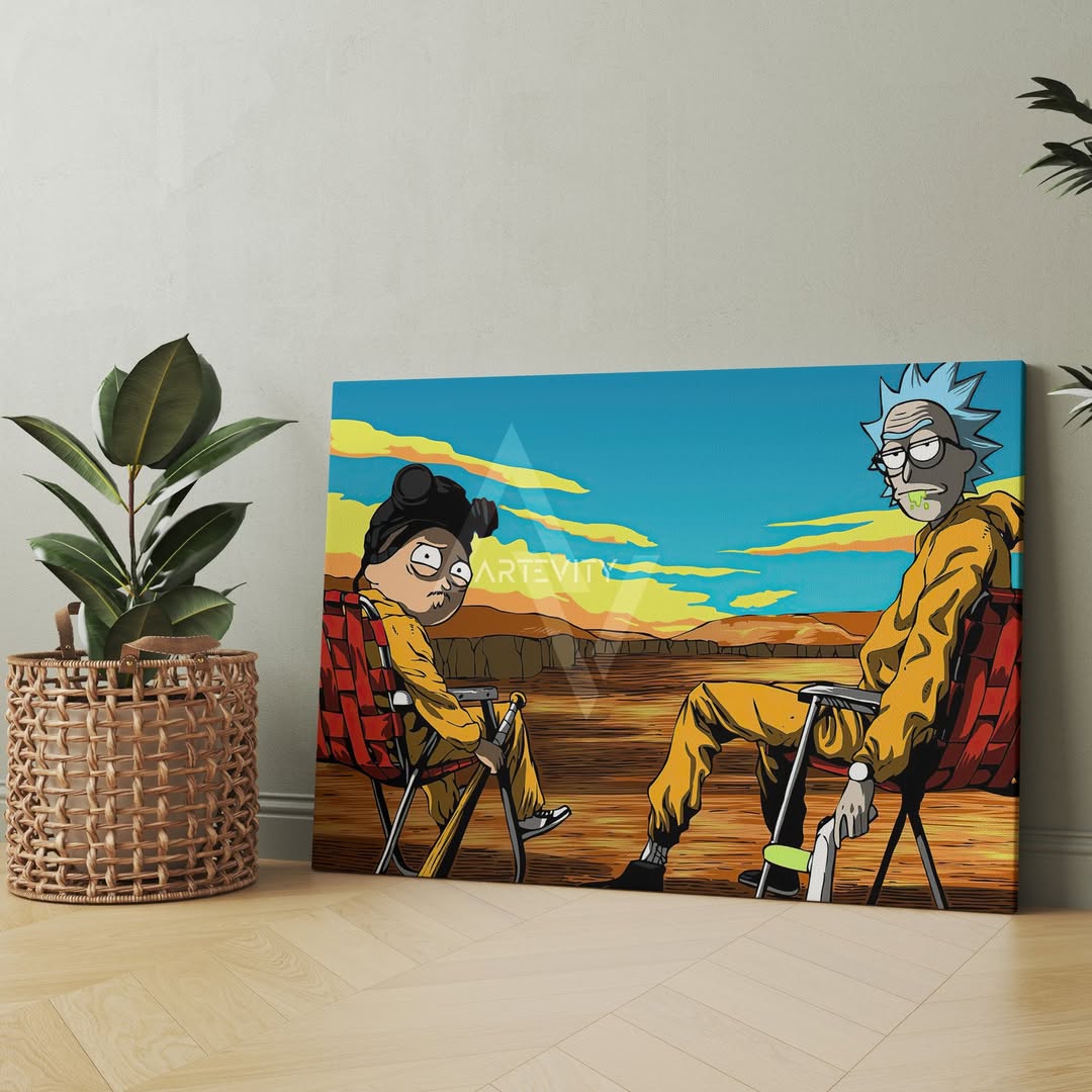 RICK AND MORTY - لوحة بثمن جد مناسب