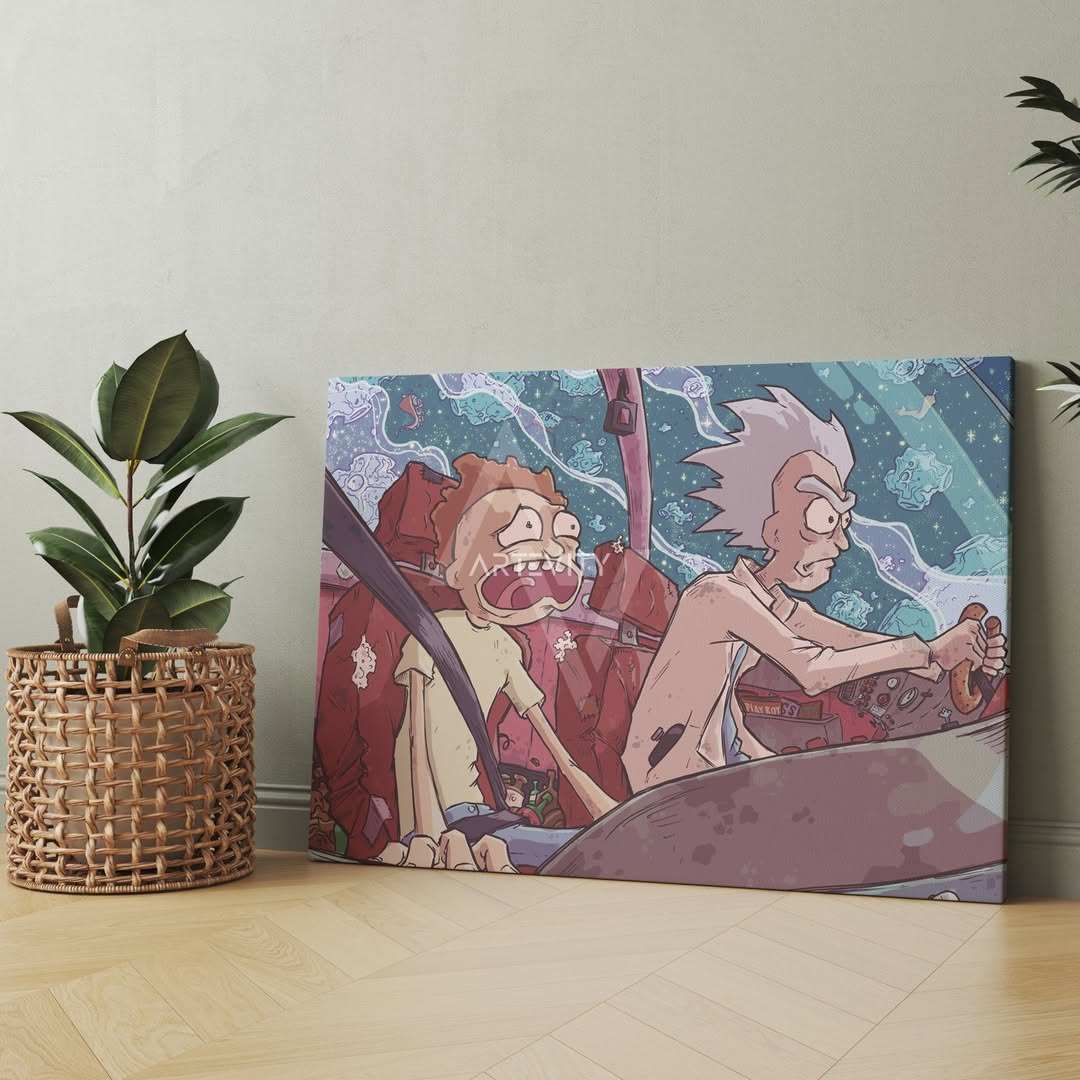 RICK AND MORTY - لوحة بثمن جد مناسب