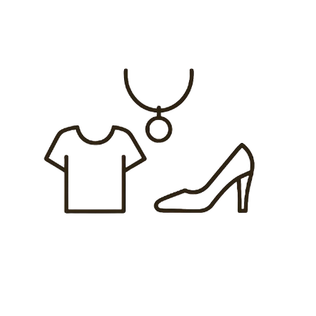 الملابس، الأحذية والمجوهرات