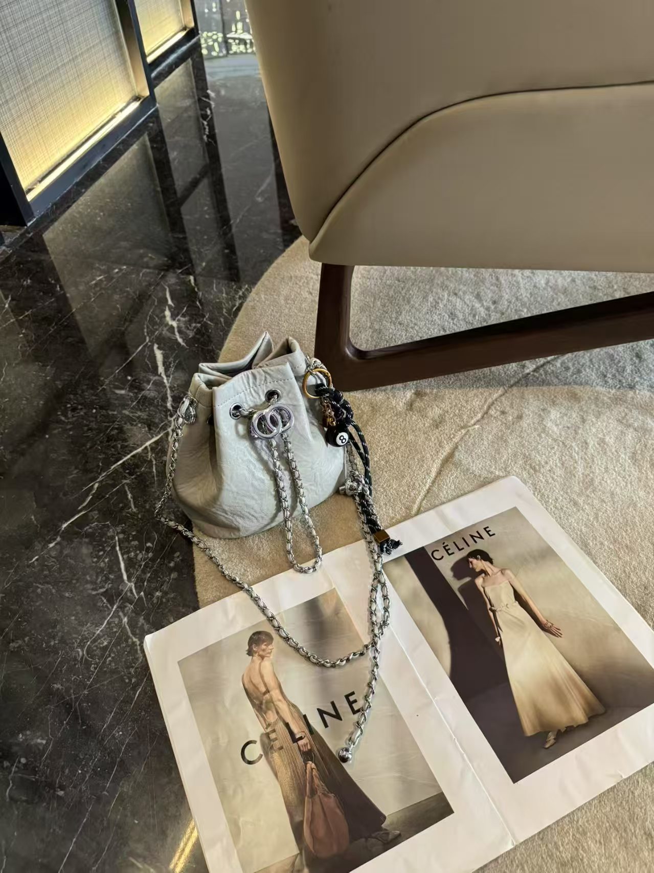 شنطة لوتس دروست – Lotus Drawstring (موديل السلسلة)