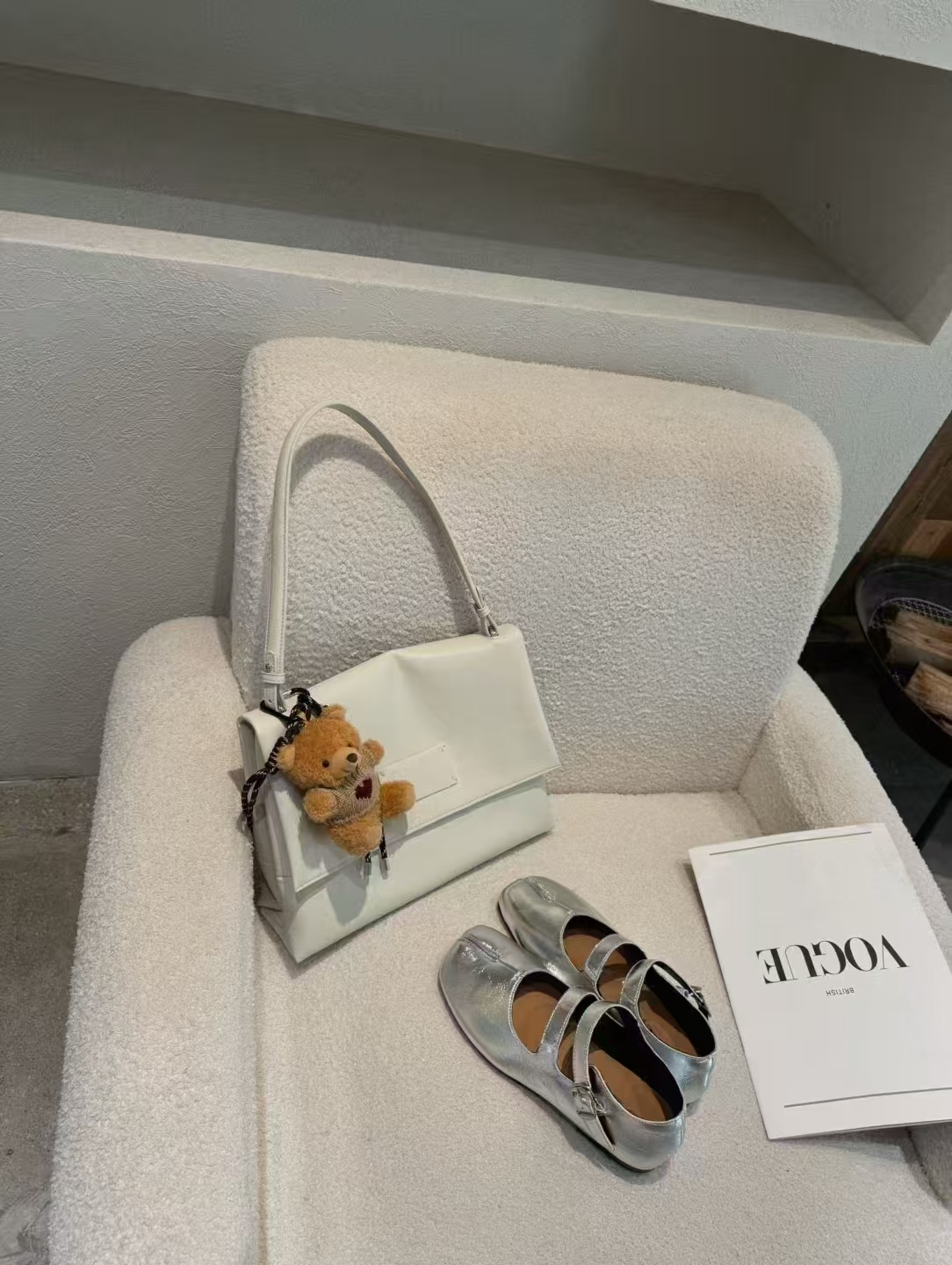 🤍 شنطة إيـلـا – لمسة الأناقة البيضاء