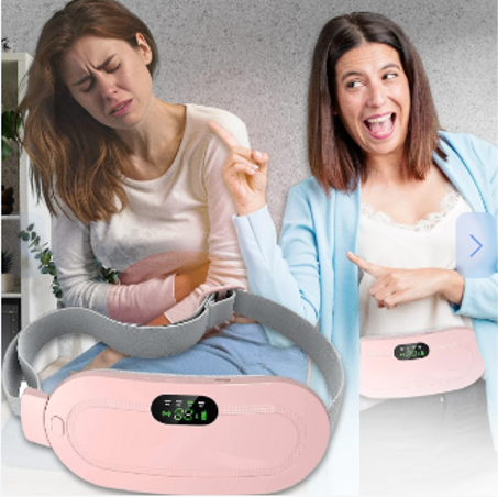 حزام تسخين USB لتخفيف آلام الدورة الشهرية باللون الوردي