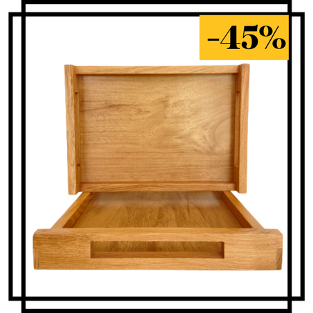 Série de 2 Plateau en bois