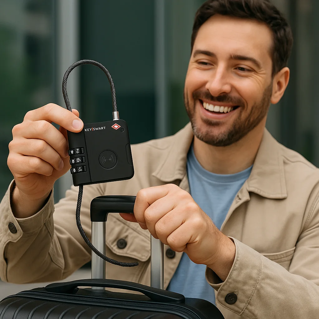 🔐 قفل KeySmart الذكي – الأمان الحقيقي لأمتعتك