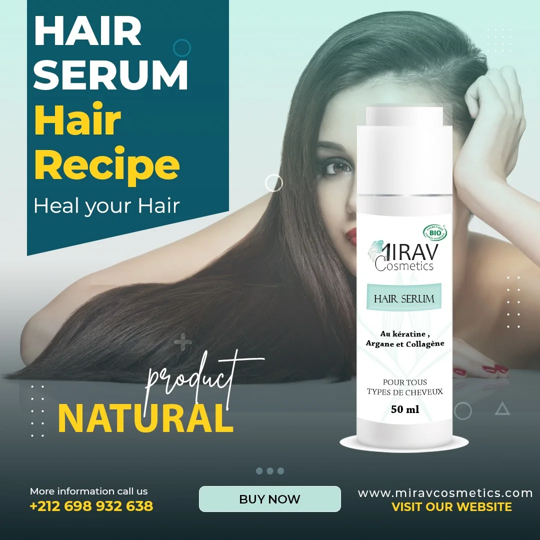 Sérum Réparateur pour Cheveux - سيروم الشعر المُصلح للتنعيم واللمعان الفوري