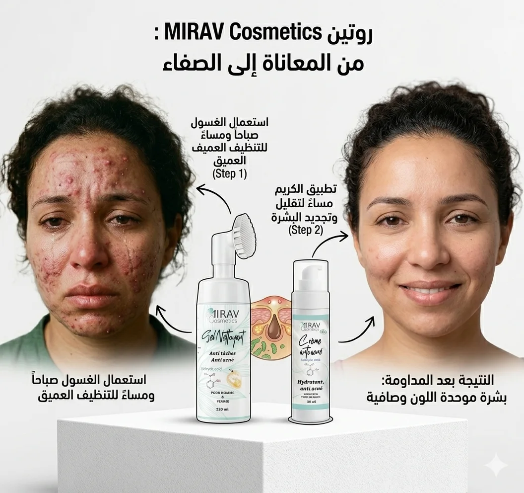 باقة العلاج الشامل لمحاربة حب الشباب والشوائب – Mirav Cosmetics