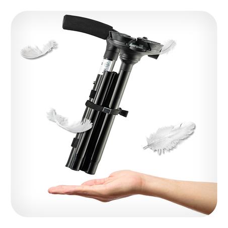 عصا للمشي قابلة للطي مع أضواء مدمجة