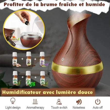 Humidificateur avec lumière douce