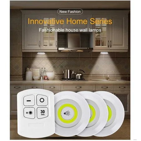 Pack de 3 lampes LED sans fil télécommandées, Original®