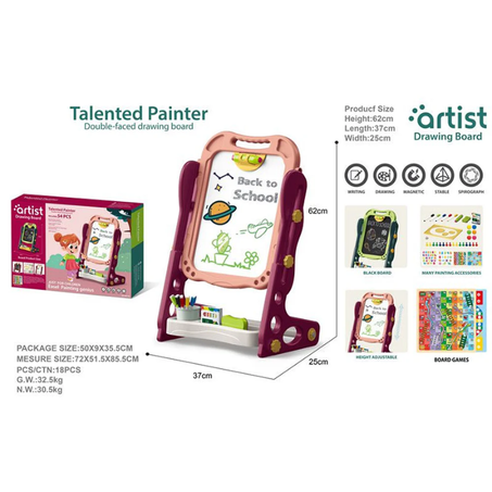 Tableau  à dessin  éducatif double face