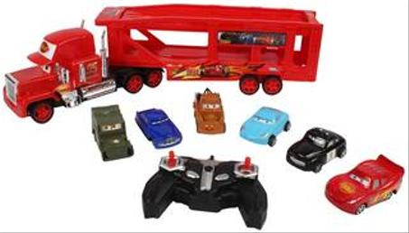 Camion-remorque télécommandé avec 6 voitures