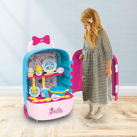 Barbie chariot cuisine et accessoires