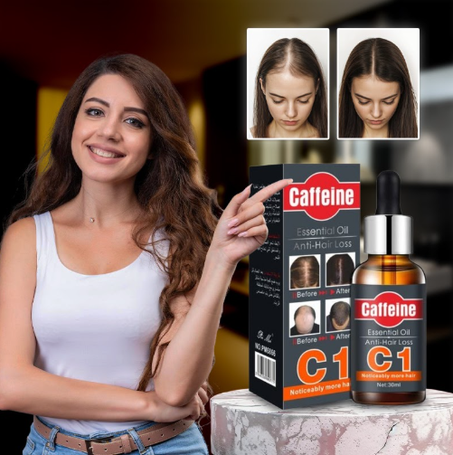 زيت مضاد لتساقط الشعر مع الكافيين