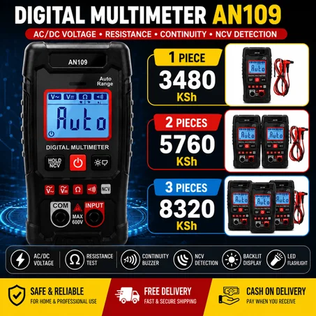 Stop Guessing. Measure It Right with the AN109 Digital Multimeter