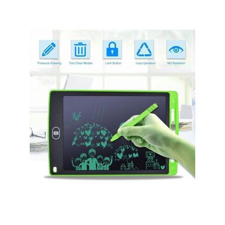 تابلت إل سي دي للكتابة والرسم للأطفال مقاس 8.5 بوصة مع قلم