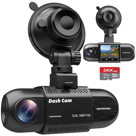 كاميرا السيارة المزدوجة 1080P: حماية كاملة داخل وخارج سيارتك