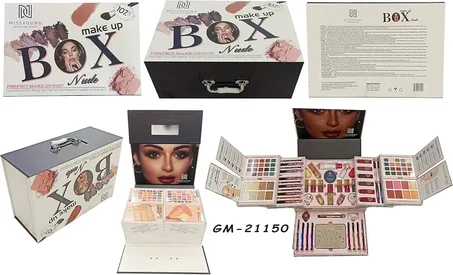 مجموعة المكياج المتكاملة MISS YOUNG – BOX Nude 💄✨🎀 كل عالم المكياج في صندوق واحد!
