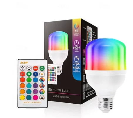 لمبة LED RGBW ذكية 15 واط — إضاءة على مزاجك ✨