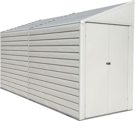Arrow Yardsaver Compact Galvanized Steel Storage Shed with Pent Roof, 4' x 10