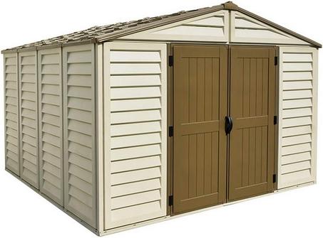 WoodBridge Plus 10 x 10 ft. Vinyl Outdoor Garden Storage Shed